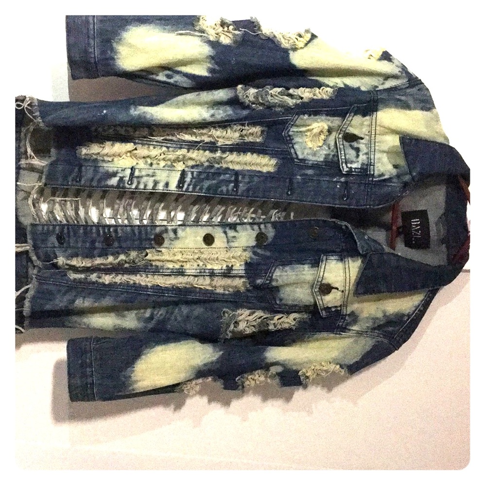 Denim bleached jacket